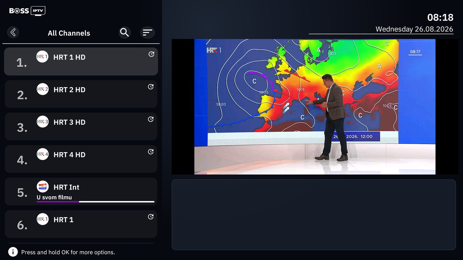 Channels, categories, and a picture that keeps playing